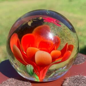 Art Glass “Vintage” Paperweight